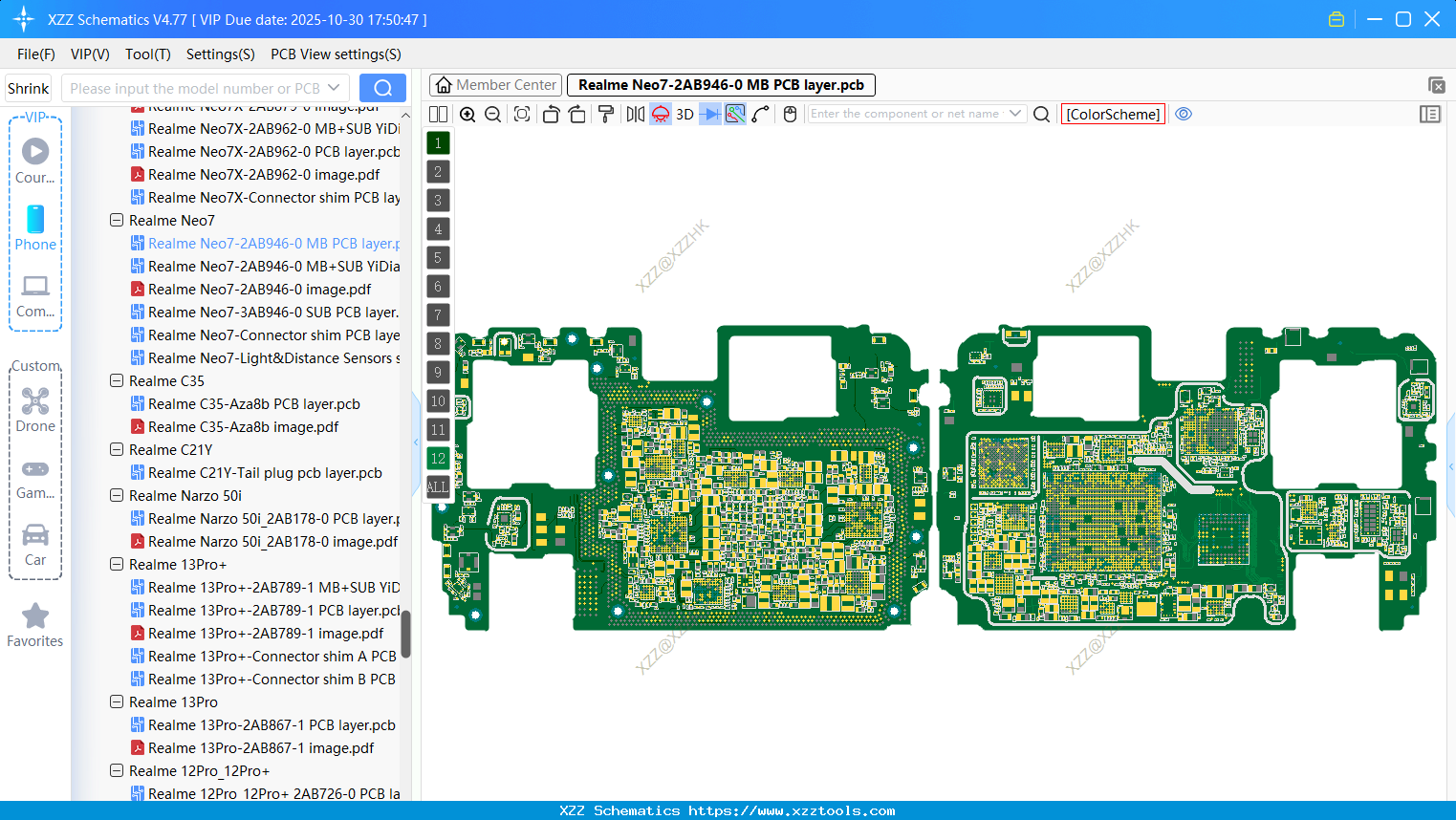 Realme Neo7-2AB946-0 MB PCB Layer
